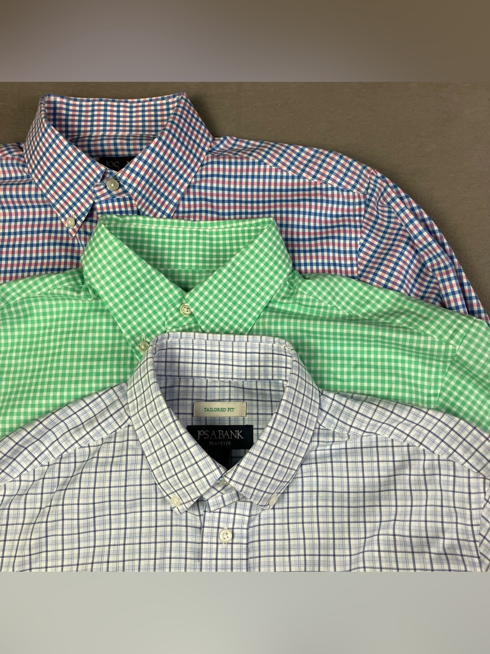 Jos. A Bank Men’s Size M/ 15 32/33 Long Sleeve Button Down Shirts Lot Of 3! List